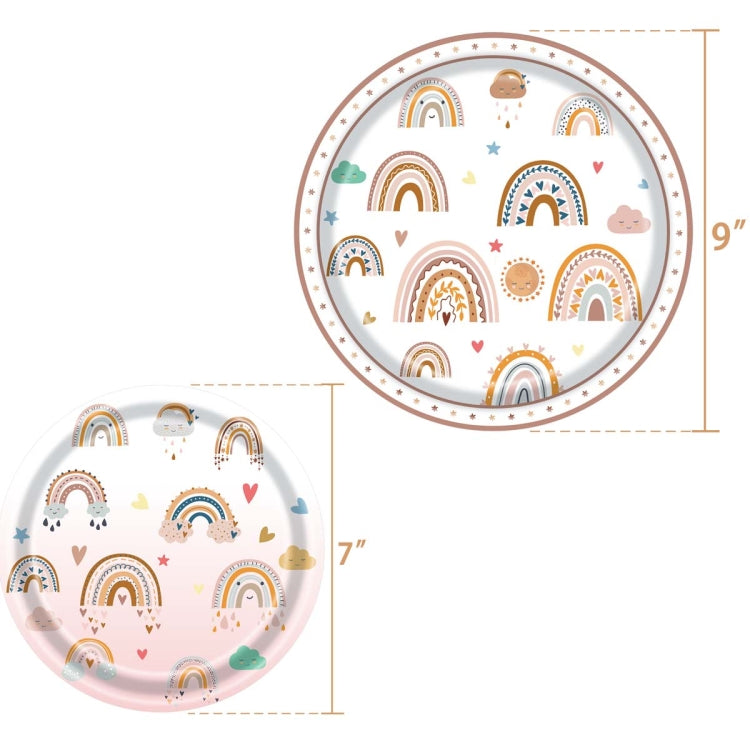 Fantasy Rainbow Themed Disposable Tableburra Flag Party Set(10 Person Set) - Holiday Decorations by PMC TechLife | Online Shopping South Africa | PMC TechLife | Buy Now Pay Later Mobicred