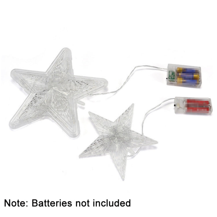 Christmas Tree Top Light LED Glowing Star Lights, Size: Small Battery Model(Red) - Decoration Lamps by PMC Jewellery | Online Shopping South Africa | PMC Jewellery