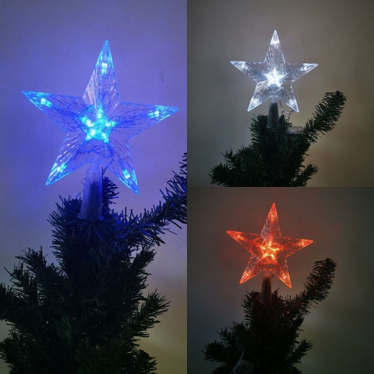 Christmas Tree Top Light LED Glowing Star Lights, Size: Small EU Plug(Blue) - Decoration Lamps by PMC Jewellery | Online Shopping South Africa | PMC Jewellery