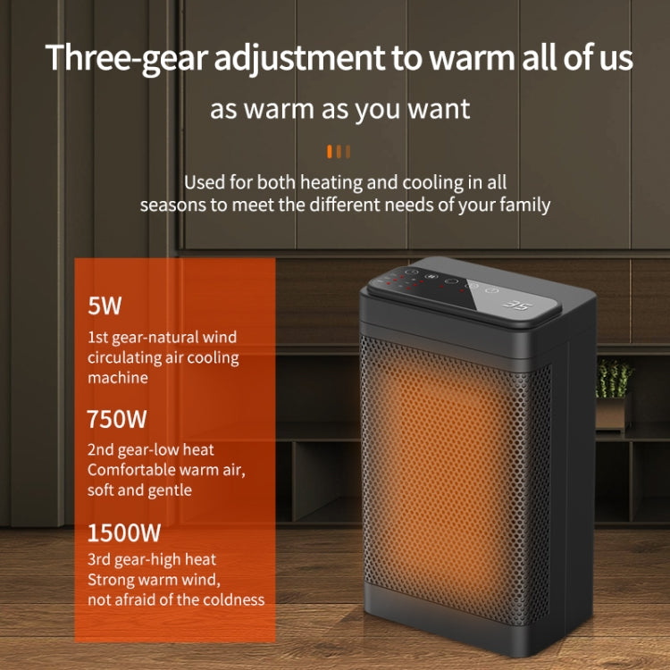 Office Household Mute Desktop Shaking Head Electric Heaters, Spec: Knob (EU Plug) - Electric Heaters by PMC TechLife | Online Shopping South Africa | PMC TechLife | Buy Now Pay Later Mobicred