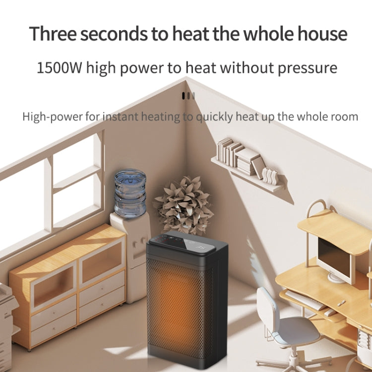 Office Household Mute Desktop Shaking Head Electric Heaters, Spec: Screen (UK Plug) - Electric Heaters by PMC TechLife | Online Shopping South Africa | PMC TechLife | Buy Now Pay Later Mobicred