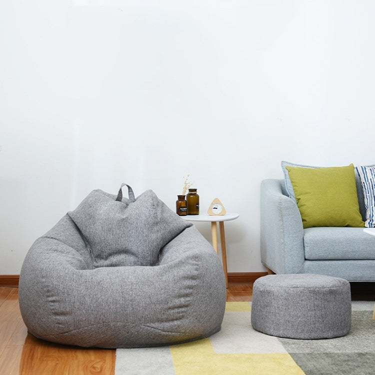 Lazy Sofa Bean Bag Chair Fabric Cover, Size: Large(Dark Gray) - free shipping - PMC TechLife - Order now!