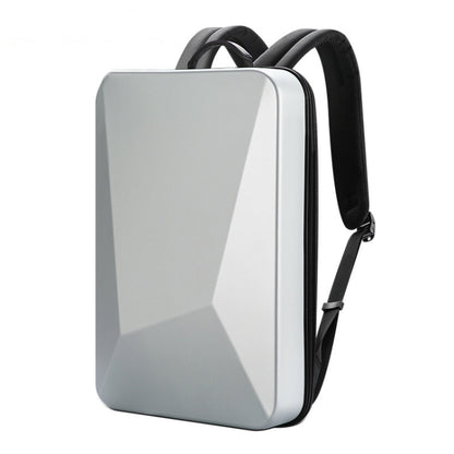 Bopai 61-93318A Hard Shell Waterproof Expandable Backpack with USB Charging Hole, Spec: Regular (Silver) - Backpack by Bopai | Online Shopping South Africa | PMC Jewellery | Buy Now Pay Later Mobicred