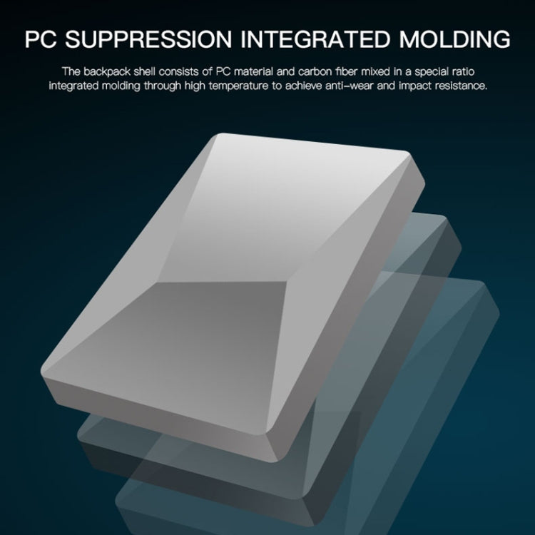 Bopai 61-93318A Hard Shell Waterproof Expandable Backpack with USB Charging Hole, Spec: Regular (Silver) - free shipping - PMC Jewellery - Order now!