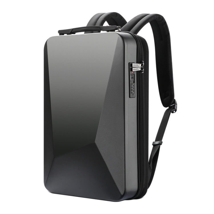 Bopai 61-93318A Hard Shell Waterproof Expandable Backpack with USB Charging Hole, Spec: Password (Black) - Backpack by Bopai | Online Shopping South Africa | PMC Jewellery | Buy Now Pay Later Mobicred