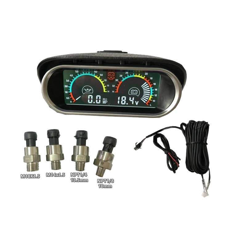 Agricultural Vehicle Car Modification Instrument, Style: Oil Meter (M14x1.5) With Voltage - Clocks & Car Meters by PMC TechLife | Online Shopping South Africa | PMC TechLife | Buy Now Pay Later Mobicred