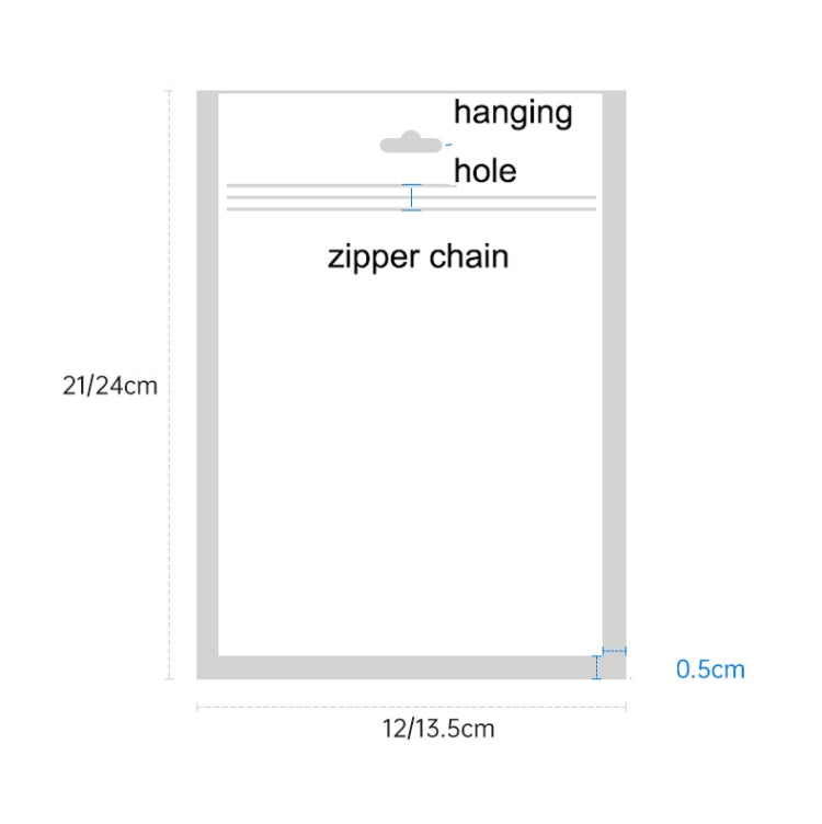 100PCS Phone Case Plastic Self-Sealing Pearl Packaging Bags, Size: 12x21cm (Black) - free shipping - PMC TechLife - Order now!