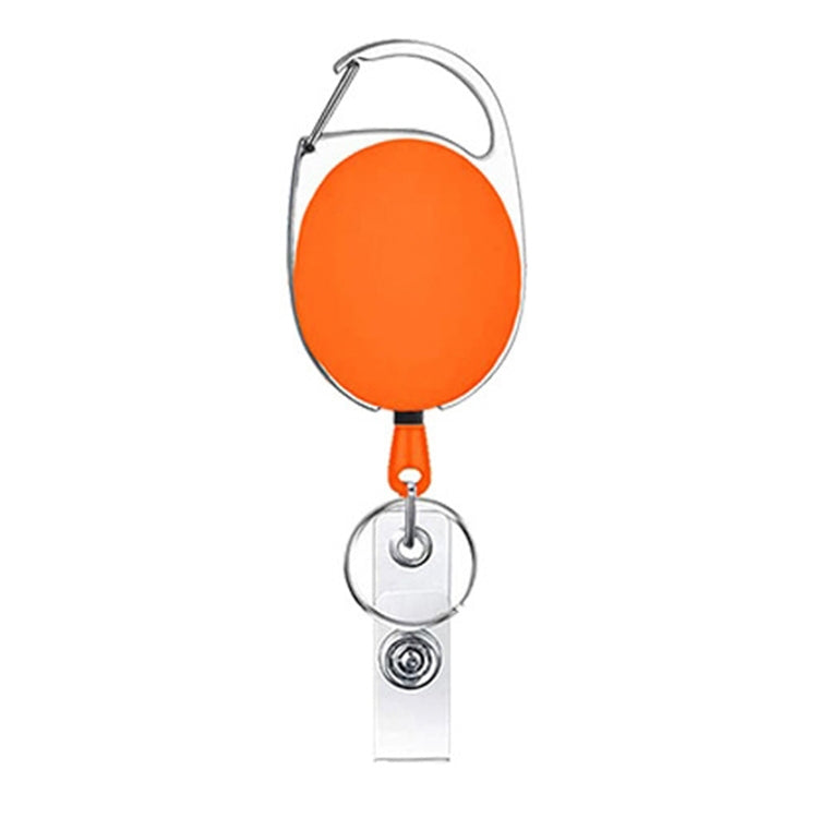 68cm Retractable Pull Badge Reel Zinc Alloy ID Lanyard Name Tag Card Badge Holder(Orange) - Name Card Holder by PMC TechLife | Online Shopping South Africa | PMC TechLife