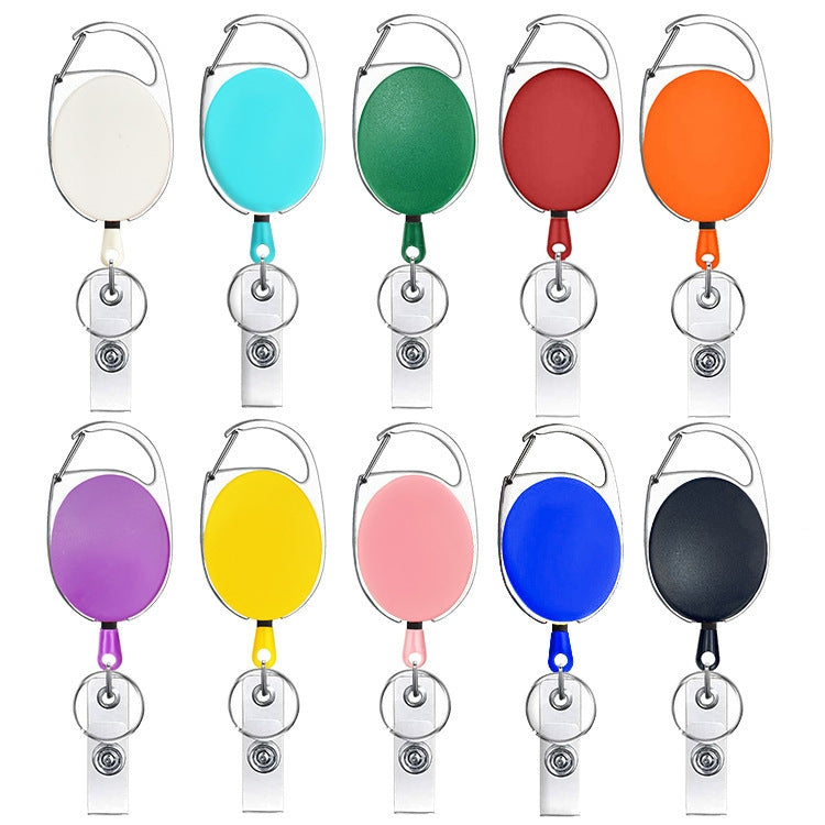 68cm Retractable Pull Badge Reel Zinc Alloy ID Lanyard Name Tag Card Badge Holder(Orange) - Name Card Holder by PMC TechLife | Online Shopping South Africa | PMC TechLife