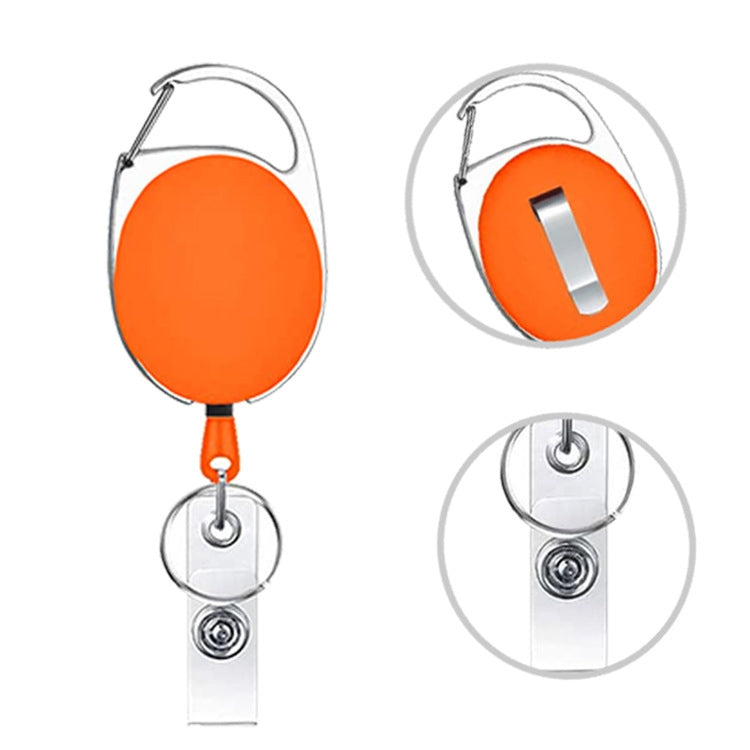 68cm Retractable Pull Badge Reel Zinc Alloy ID Lanyard Name Tag Card Badge Holder(Pink) - Name Card Holder by PMC TechLife | Online Shopping South Africa | PMC TechLife | Buy Now Pay Later Mobicred