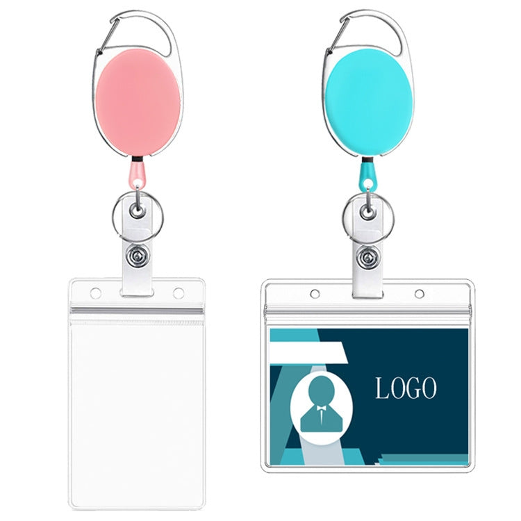 68cm Retractable Pull Badge Reel Zinc Alloy ID Lanyard Name Tag Card Badge Holder(Orange) - Name Card Holder by PMC TechLife | Online Shopping South Africa | PMC TechLife