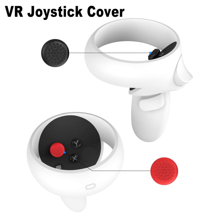 VR Silicone Eye Mask+Lens Protective Cover+Joystick Hat, For Meta Quest 2(Black) - VR Accessories by PMC TechLife | Online Shopping South Africa | PMC TechLife | Buy Now Pay Later Mobicred