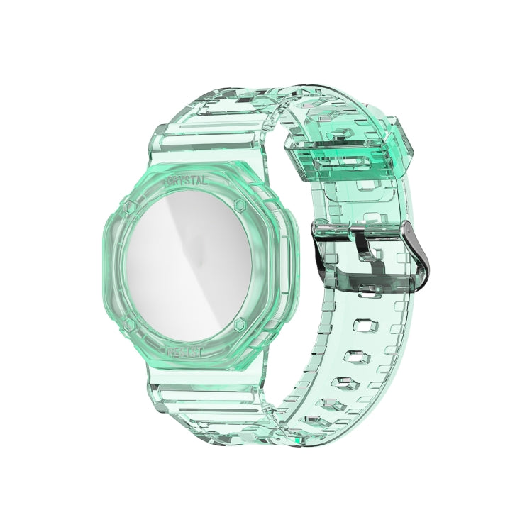 TPU Glacier Strap Child Adult GPS Finder Wristband for AirTag Tracker, Color: Transparen Green - Watch Strap Series by PMC Jewellery | Online Shopping South Africa | PMC Jewellery