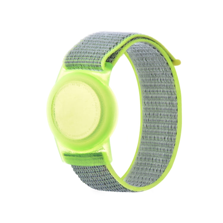 170mm For AirTag Tracker Child Adult Nylon Strap Wristband Protective Case  (Bright Yellow) - Watch Strap Series by PMC TechLife | Online Shopping South Africa | PMC TechLife