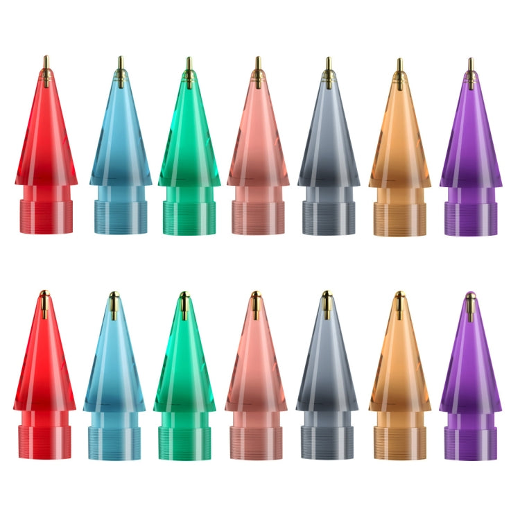 For Apple Pencil 1/2 2pcs Stylus Transparent Replacement Needle Nib, Spec: Round (Blue) - Pencil Accessories by PMc TechLife | Online Shopping South Africa | PMc TechLife | Buy Now Pay Later Mobicred