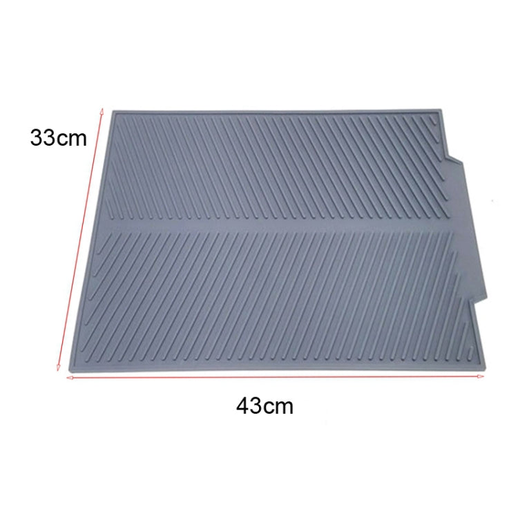 Silicone Drain Pad Kitchen Multifunctional Thermal Insulation Drying Pad(Grey) - Insulation by PMC TechLife | Online Shopping South Africa | PMC TechLife