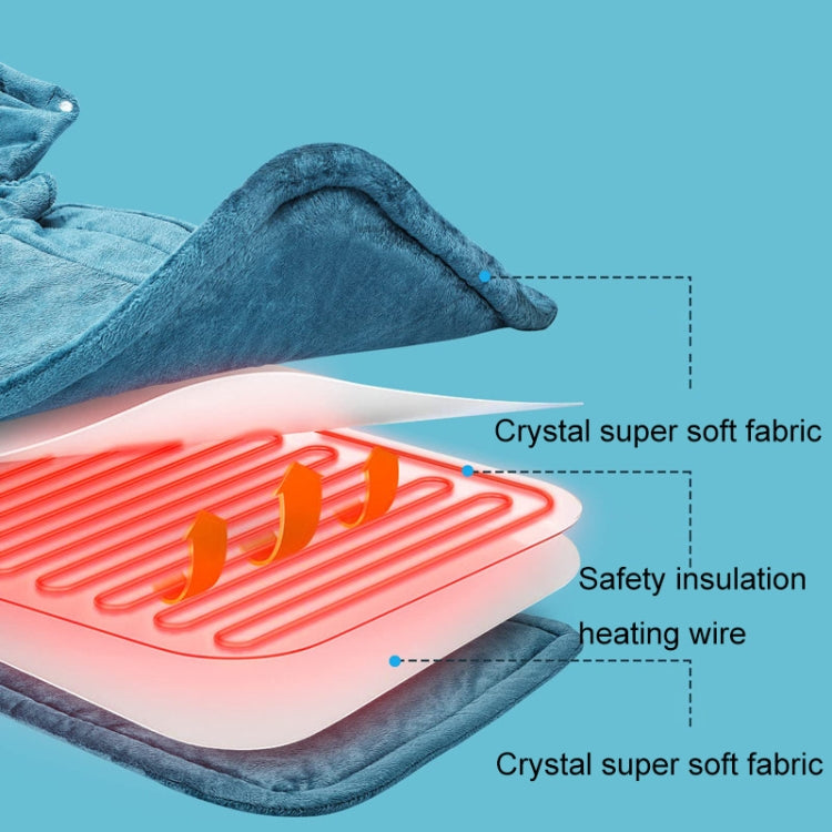 Electric Heated Thermal Shawl On The Back And The Neck AU Plug(Dark Gray) - free shipping - PMC TechLife - Order now!