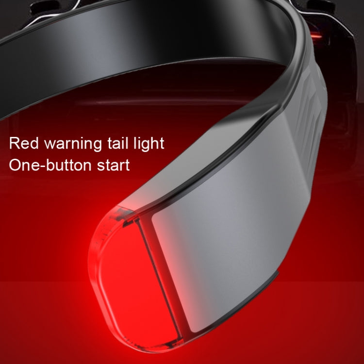 COB Floodlight Headlights Glare Night Fishing Headlamp, Style: With White/Red Tail Light (Gray) - Headlamp by PMC Jewellery | Online Shopping South Africa | PMC Jewellery | Buy Now Pay Later Mobicred