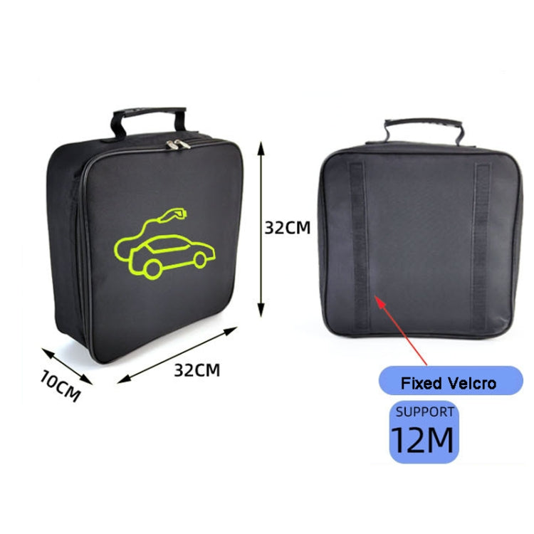 Car Charging Cable Storage Bag Carry Bag For Electric Vehicle Charger Plugs,Spec: Square With Logo - EV Charger Accessories by PMC TechLife | Online Shopping South Africa | PMC TechLife