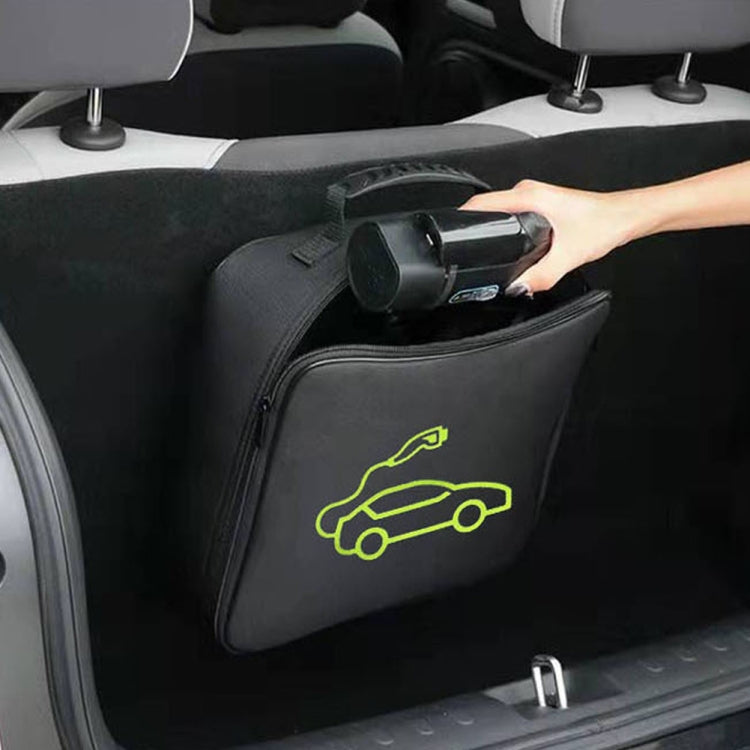 Car Charging Cable Storage Bag Carry Bag For Electric Vehicle Charger Plugs,Spec: Square With Logo - EV Charger Accessories by PMC TechLife | Online Shopping South Africa | PMC TechLife