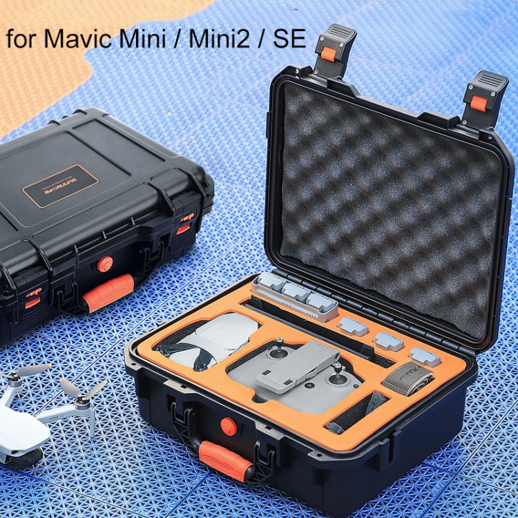 Sunnylife AQX-3 For Mavic Mini / Mini2 / SE Waterproof Safety Box Protective Carrying Case(Black) - Backpacks & Bags by Sunnylife | Online Shopping South Africa | PMC Jewellery | Buy Now Pay Later Mobicred