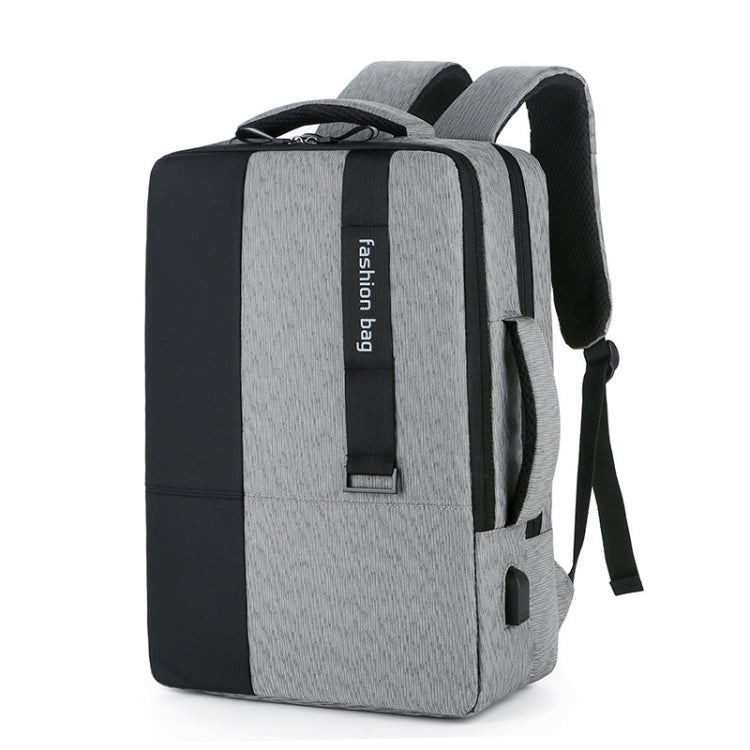 140 Large-capacity Business Commuter Laptop Backpack with USB Charging Interface(Grey) - Backpack by PMC Jewellery | Online Shopping South Africa | PMC Jewellery | Buy Now Pay Later Mobicred