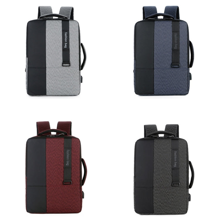 140 Large-capacity Business Commuter Laptop Backpack with USB Charging Interface(Blue) - Backpack by PMC Jewellery | Online Shopping South Africa | PMC Jewellery | Buy Now Pay Later Mobicred