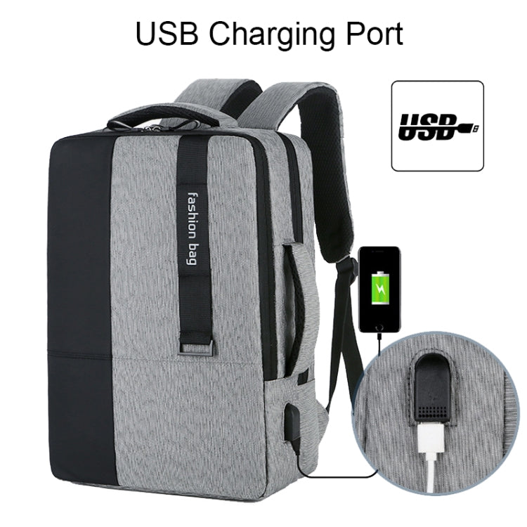 140 Large-capacity Business Commuter Laptop Backpack with USB Charging Interface(Blue) - Backpack by PMC Jewellery | Online Shopping South Africa | PMC Jewellery | Buy Now Pay Later Mobicred