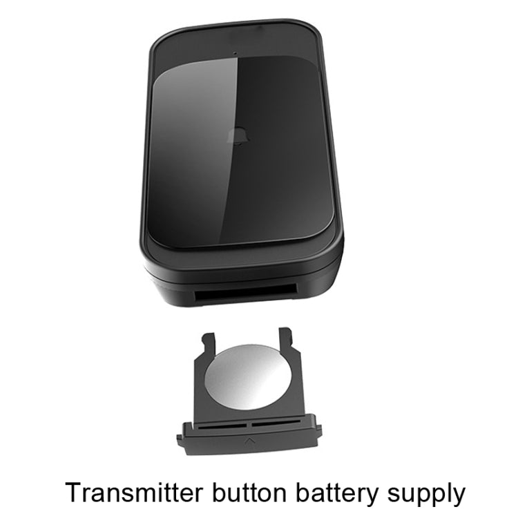 C03 1 For 1 Home Wireless IP44 Waterproof Touch Sensor Doorbell(EU Plug Black) - Wireless Doorbell by PMc TechLife | Online Shopping South Africa | PMc TechLife | Buy Now Pay Later Mobicred