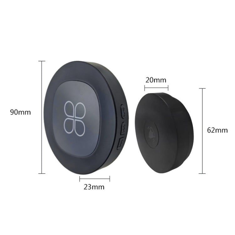 R16 1 For 1 Smart Wireless Self-Powered Hotel Home Electronic Call Doorbell(EU Plug Black) - Wireless Doorbell by PMc TechLife | Online Shopping South Africa | PMc TechLife | Buy Now Pay Later Mobicred