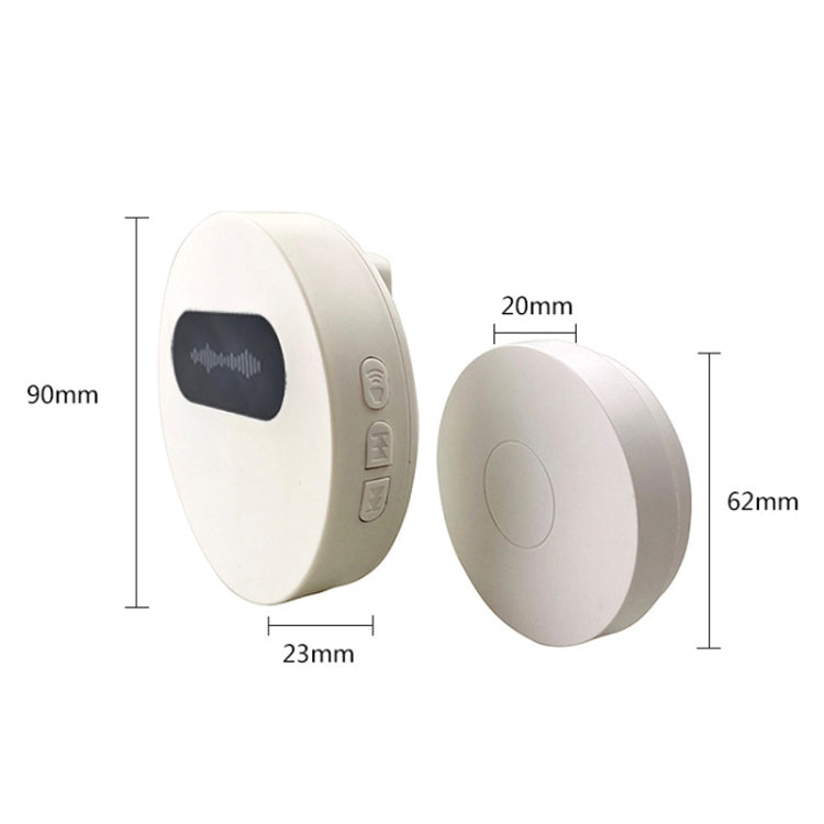 T10-1 1 For 1 Lighting Self-Power Generation Wireless Intelligent Doorbell(EU Plug Black) - Wireless Doorbell by PMc TechLife | Online Shopping South Africa | PMc TechLife | Buy Now Pay Later Mobicred