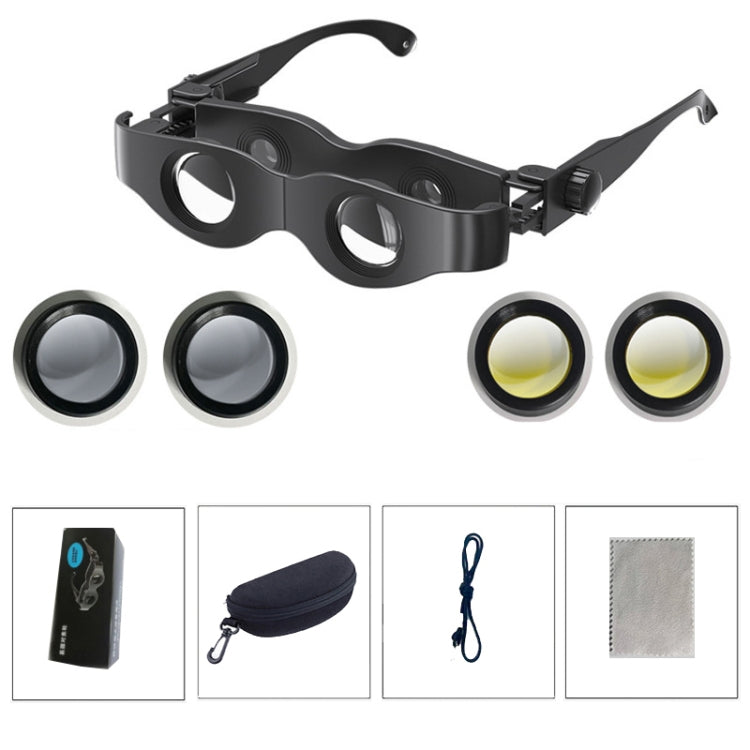 DM0125 3X Fishing Binoculars Adjustable Focus Glass Type Binoculars With Grey + Yellow  Lens - Binoculars by PMC TechLife | Online Shopping South Africa | PMC TechLife | Buy Now Pay Later Mobicred