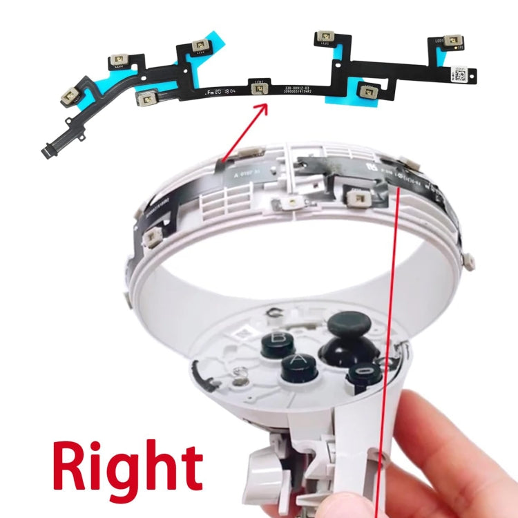 For Meta Quest 2 Locating Ring Flex Cable Left With Light -  by PMC Jewellery | Online Shopping South Africa | PMC Jewellery | Buy Now Pay Later Mobicred