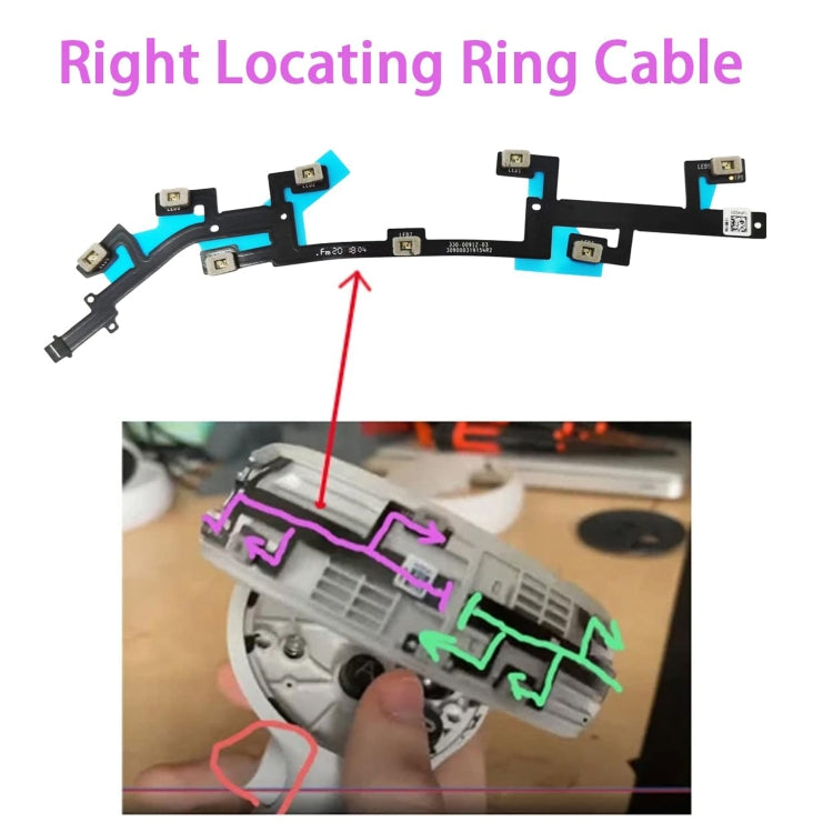 For Meta Quest 2 Locating Ring Flex Cable Right With Light -  by PMC Jewellery | Online Shopping South Africa | PMC Jewellery | Buy Now Pay Later Mobicred