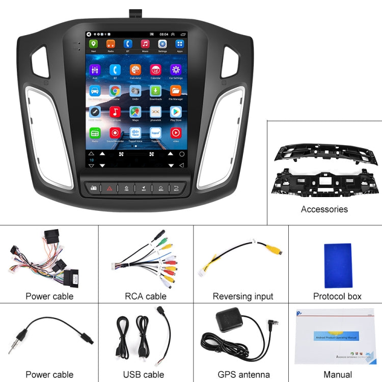 For Ford Focus 9.7 inch Android WiFi Car Integrated Machine, Style: Standard(2+64G) - Car MP3 & MP4 & MP5 by PMC TechLife | Online Shopping South Africa | PMC TechLife | Buy Now Pay Later Mobicred