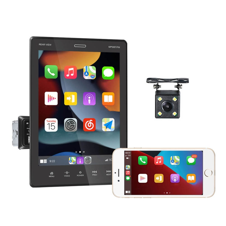 C800 9.5 Inch MP5 Single Butt Carplay Player, Style: Standard+4 Light Camera - Car MP3 & MP4 & MP5 by PMC TechLife | Online Shopping South Africa | PMC TechLife | Buy Now Pay Later Mobicred
