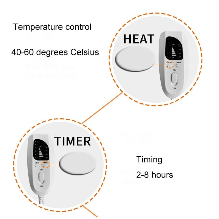 Plug-in High-top Electric Foot Warmer Heated Foot Warmer Boots US Plug 120V(Brown) - Electric Heaters by PMC TechLife | Online Shopping South Africa | PMC TechLife | Buy Now Pay Later Mobicred