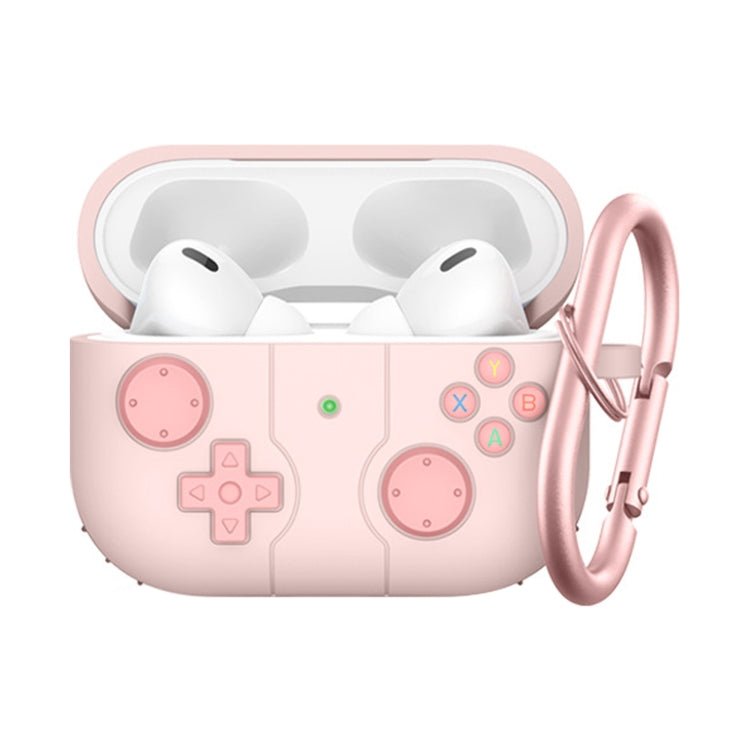 For Airpods 3 Soft Shell Drop-proof Silicone Headphone Cover With Hook (Pink) - For AirPods 3 by PMC Jewellery | Online Shopping South Africa | PMC Jewellery | Buy Now Pay Later Mobicred