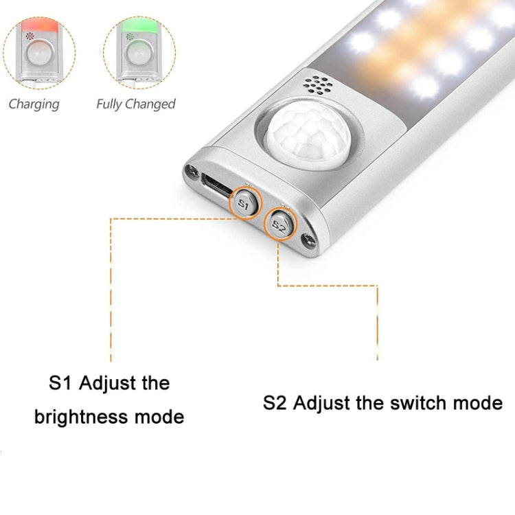 2.8W USB Charging Smart Human Body Sensing Wardrobe Lamp, Length: 30 cm - Sensor LED Lights by PMC TechLife | Online Shopping South Africa | PMC TechLife | Buy Now Pay Later Mobicred