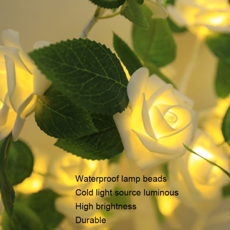 SJ-SD054 LED Valentine Day Rose Indoor Party Decoration Lights(White Bottom Blue) - Holiday Lights by PMc TechLife | Online Shopping South Africa | PMc TechLife | Buy Now Pay Later Mobicred