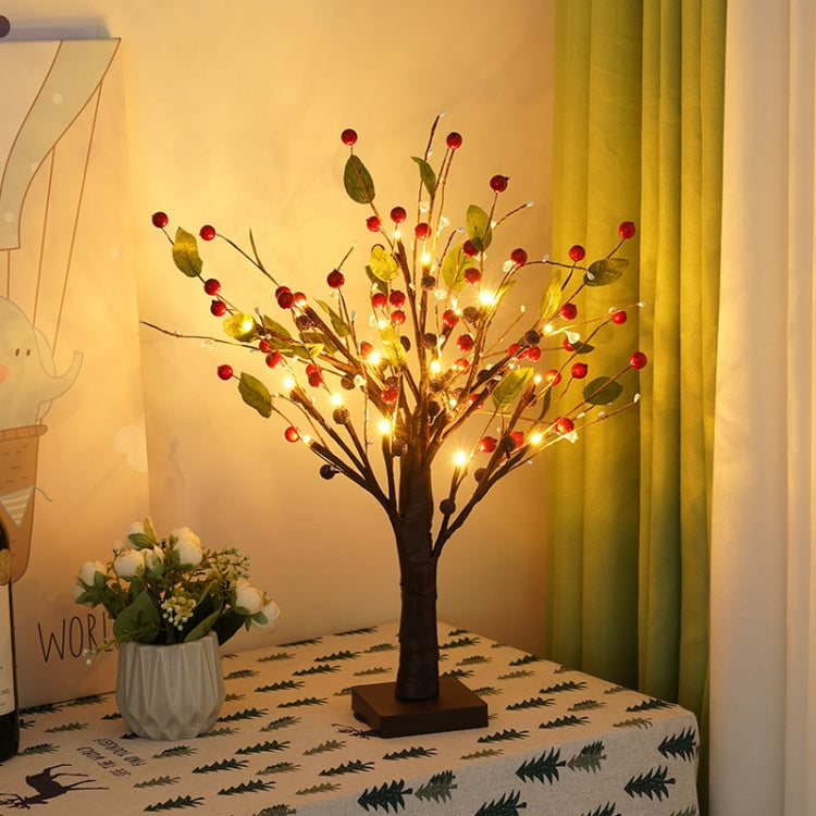 SJ-SD048 LED Home Decoration Light Christmas Lighted Tree, Style: Detachable Base Gold Fruit - Christmas Decoration Lamps by PMc TechLife | Online Shopping South Africa | PMc TechLife | Buy Now Pay Later Mobicred