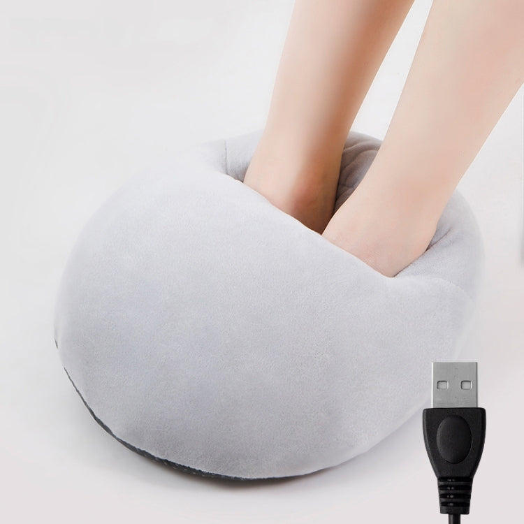 USB Heating Foot Warmer Comfortable Plush Foot Warmer(SIlver Gray) - USB Heater by PMC TechLife | Online Shopping South Africa | PMC TechLife | Buy Now Pay Later Mobicred