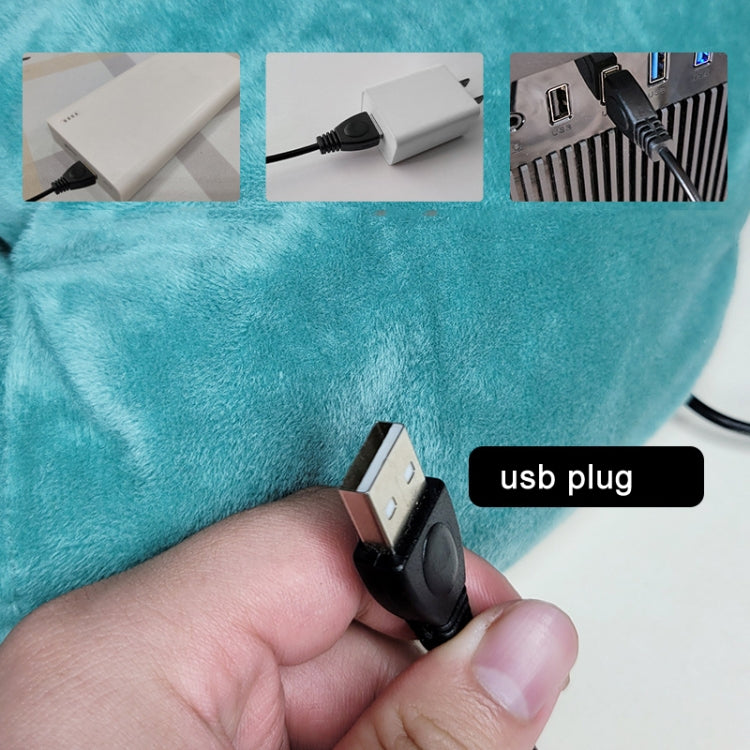 USB Heating Foot Warmer Comfortable Plush Foot Warmer(SIlver Gray) - USB Heater by PMC TechLife | Online Shopping South Africa | PMC TechLife | Buy Now Pay Later Mobicred