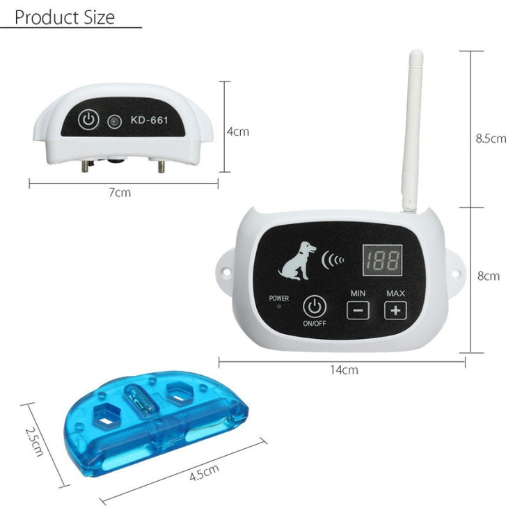 KD-661 500m Wireless Electric Dog Pet Fence Shock Collar,Spec: For Two Dog(US Plug) - free shipping - PMC TechLife - Order now!