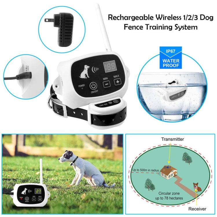 KD-661 500m Wireless Electric Dog Pet Fence Shock Collar,Spec: For Two Dog(US Plug) - free shipping - PMC TechLife - Order now!