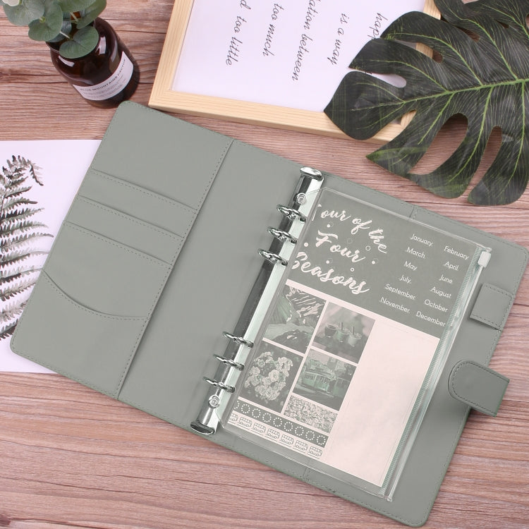 A5 Macaron Notebook PU Loose-leaf Cash Budget Handbook(Blue) - Notebooks by PMc TechLife | Online Shopping South Africa | PMc TechLife | Buy Now Pay Later Mobicred
