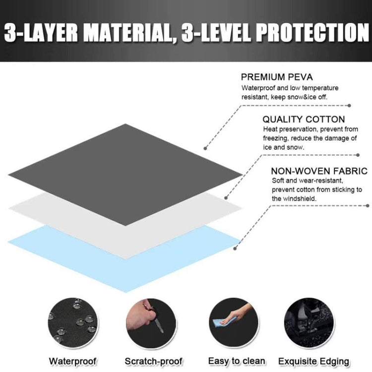 600D Oxford Cloth Car Snow Block Waterproof Windshield Coverings With Magnetic L - Window Foils & Solar Protection by PMC TechLife | Online Shopping South Africa | PMC TechLife | Buy Now Pay Later Mobicred