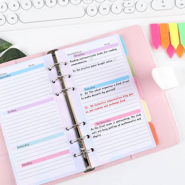 A6 6 Hole Budget Book Loose-leaf Replacement Core Handbook Insert,Spec: Kit 1 - Notebooks by PMC TechLife | Online Shopping South Africa | PMC TechLife