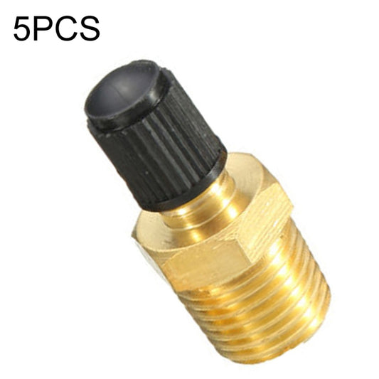 5PCS 1/8 NPT Threaded Nozzles Solid Nickel-Plated Brass Fuel Tank Filling Valve For Air Compressor - Inflatable Pump by PMC Jewellery | Online Shopping South Africa | PMC Jewellery