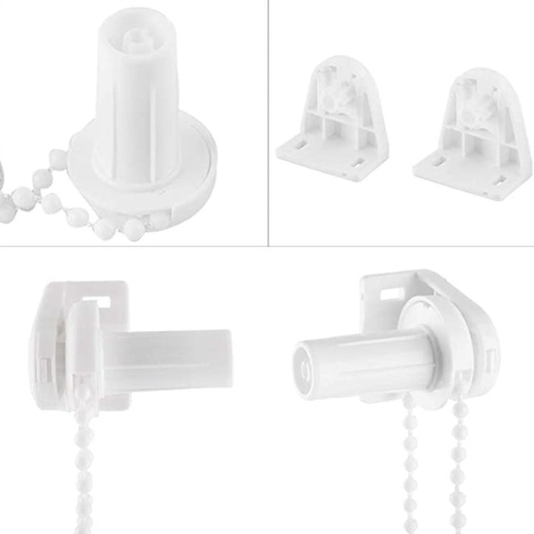 2 Sets 17mm Shutter Curtain Control Head With 2m Pull Beads Chain Set(White) - free shipping - PMC TechLife - Order now!